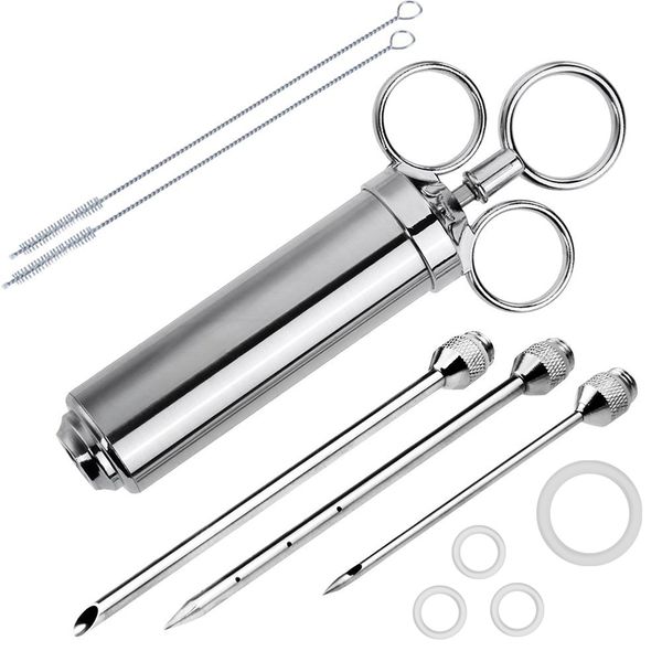 Meat Marinade Injector 304 Stainless Steel 3 Needles