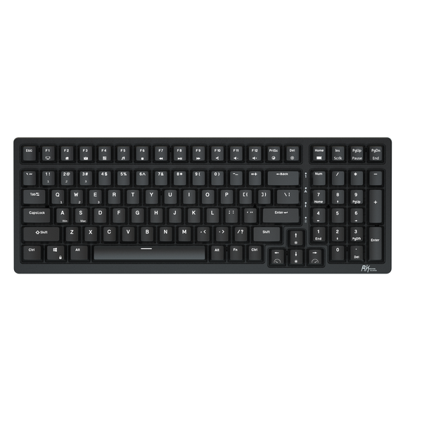 Royal Kludge RK98 TKL Black Wireless Keyboard Red Switch