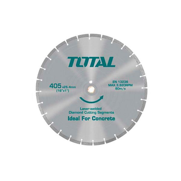 Total Diamond Disc For Concrete Cutting Laser Welded Rim
