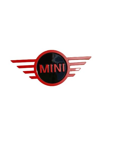 Replacement MINI F-Series Face-Lift Bonnet Badge - Red &amp; Black