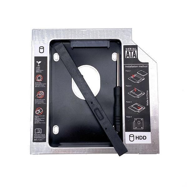 Hard Drive Caddy Tray 9.5mm Universal SATA 2nd HDD HD SSD Enclosure Case