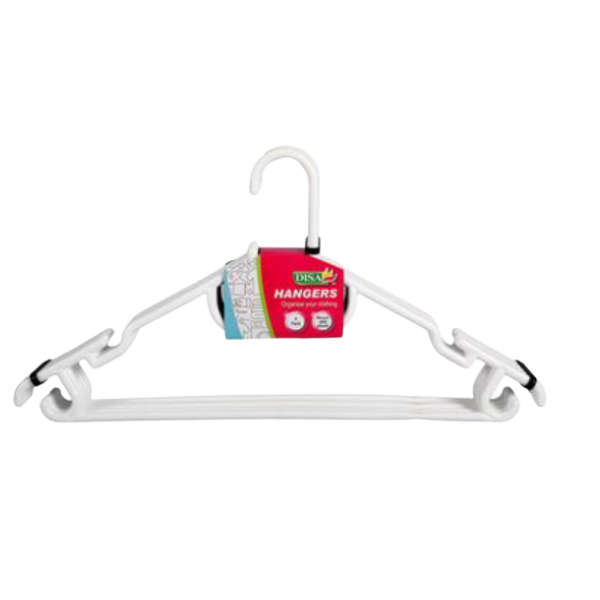 Disa - 2 Packs Of 5 White Hangers
