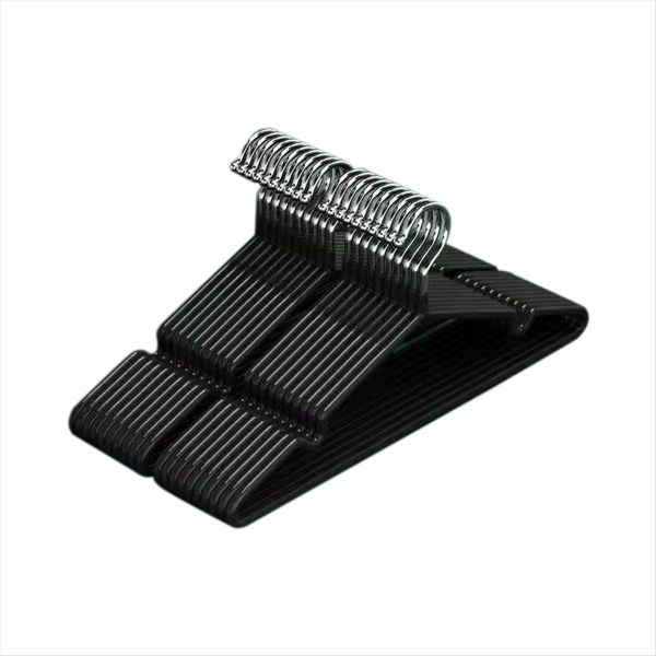 Clothes Hangers With Non-Slip Design Black