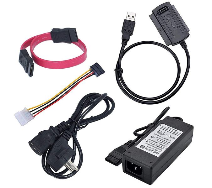 USB 2.0 To IDE &amp; USB To SATA SATA/IDE Adaptor Cable with Power Adapter