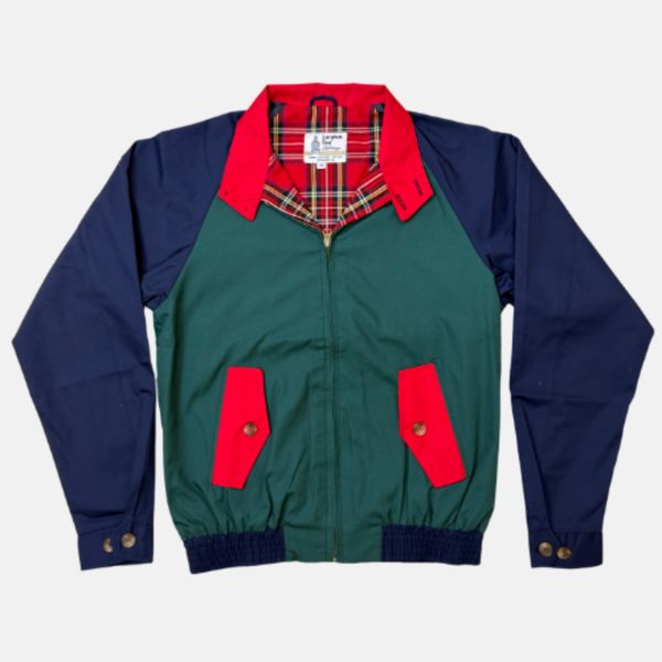 London Fog Color Block Harrington Jacket