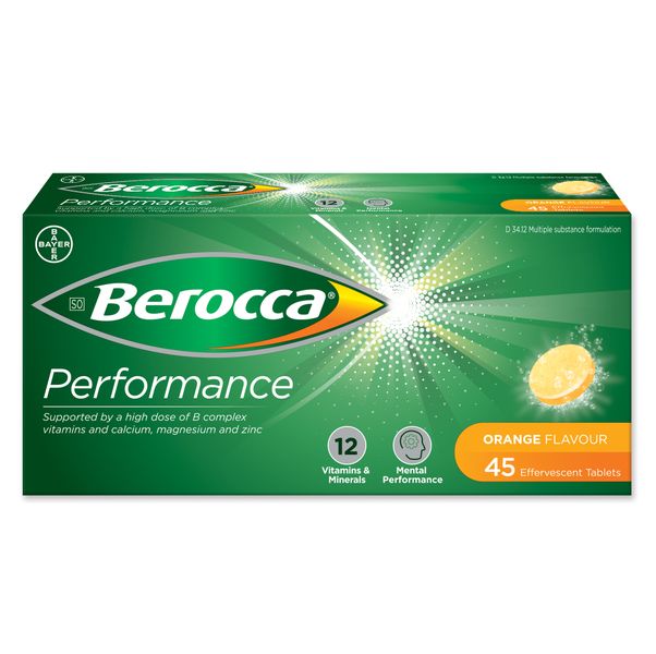 Berocca Performance Orange Effervescent - 45 Tablets