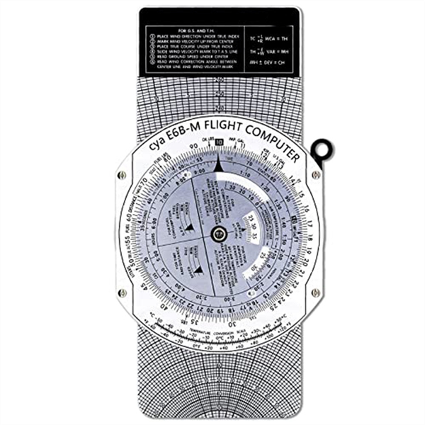 E6B Computer Plotter Circular Slide Rule Used in Aviation Flight