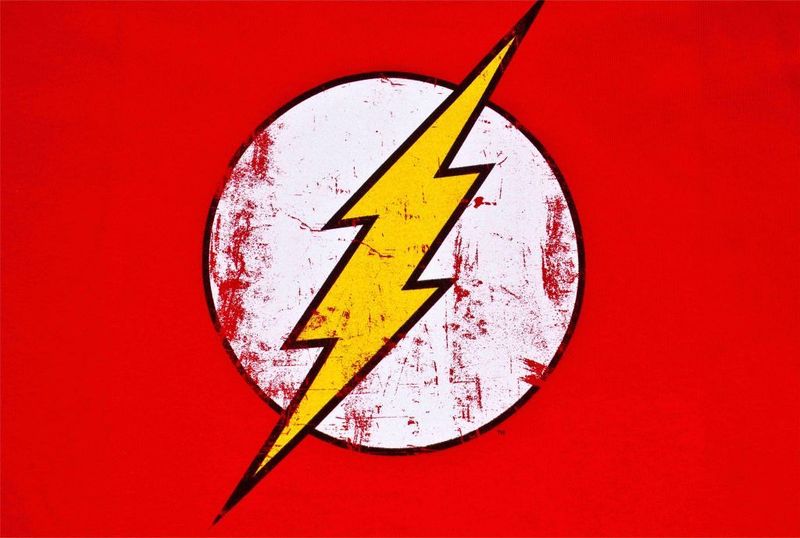 Laptop Skin Flash Logo Scratched