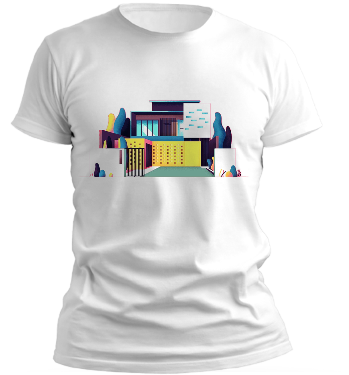 PepperSt Men s White T Shirt Modern Block Buy Online In South