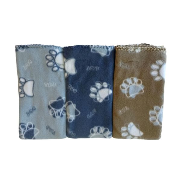 Nunbell Pet Fleece Blanket (90cmx60cm) – Pack of 3