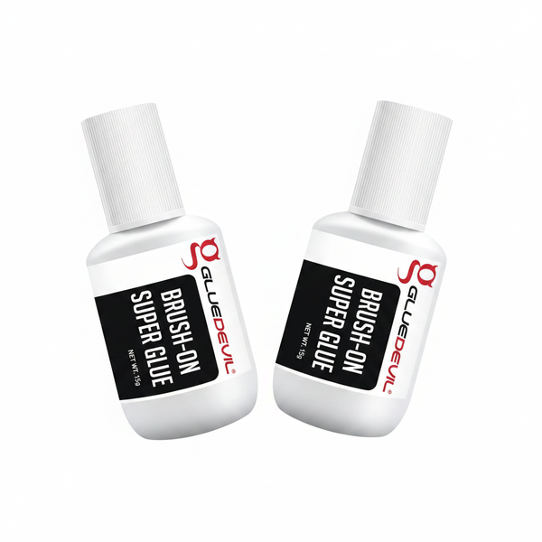 Gluedevil 15g Brush-On Super Glue for Quick Repairs and Crafts - 2 Pack