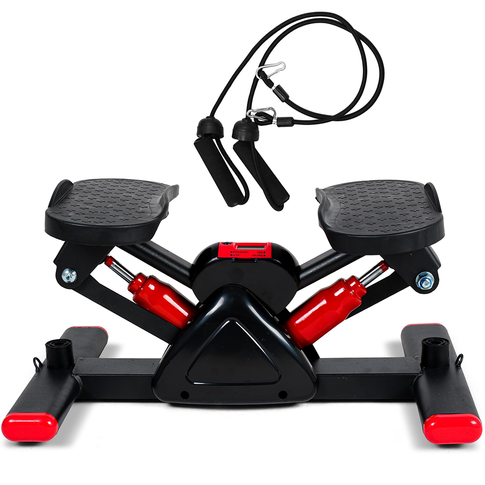 Topika Twist Stepper Machine with Resistance Bands, Mini Home Gym Stepper
