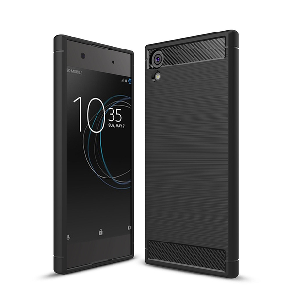 Sony Xperia XA1 Ultra Brushed Texture Carbon Fiber Shockproof TPU Case