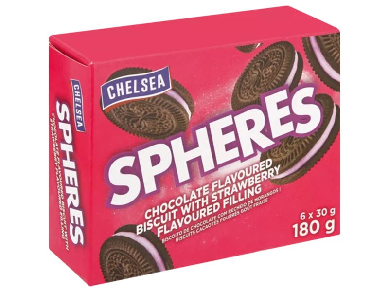 Chelsea chocolate biscuits with a strawberry filling 180g