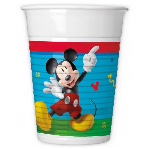 Mickey Rock The House Plastic Cups 200ml