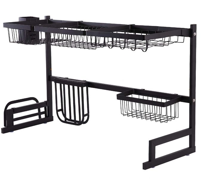 Maisonware Adjustable Stainless Steel Over Sink Dish Drying Rack