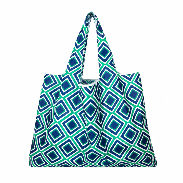 Reusable Geometric Print Shopping Bag for Grocery And Everyday Use