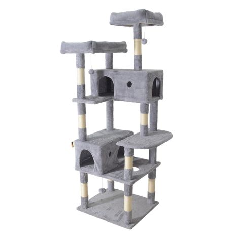 Luxury Cat Tree Tower Double Nest - With Scratching Posts - MT47-173cm Image