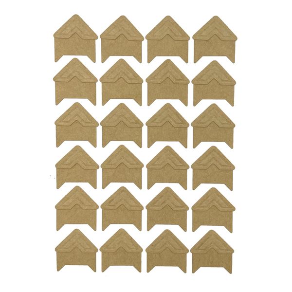 Photo Mounting Corner Stickers - Brown - 10 Sheets/240 Stickers