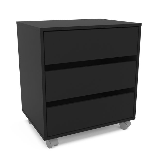 Maua 3 Drawer Cabinet Black