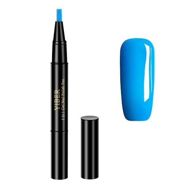 Yiber 3in1 Gel Nail Polish Pen - Blue 13