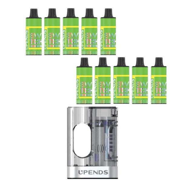 Upends Switch Disposable Vape Pods 50mg &amp;Battery-Cherry Peach Lemonade x10