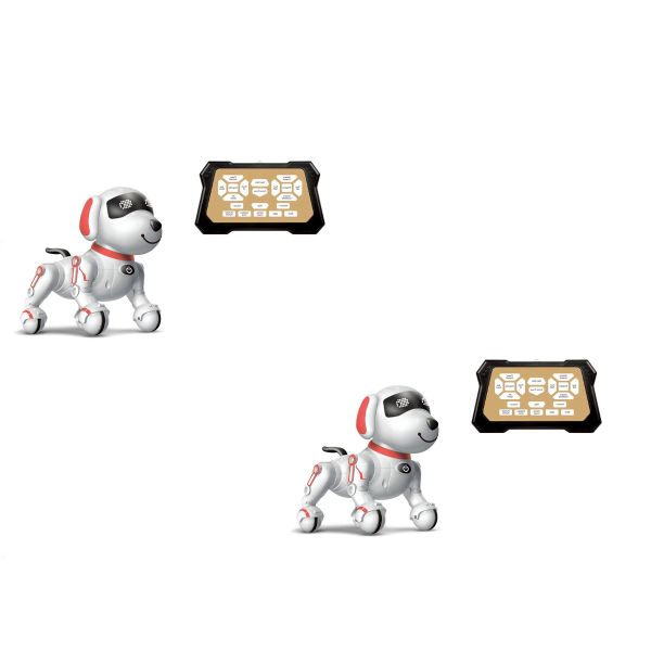 2 Pack - Intelligent Robot Dog, Children's Remote Control Electric Toy
