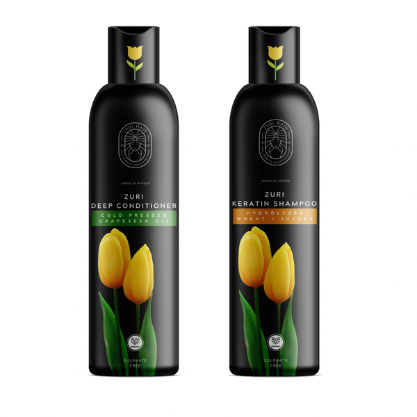 Zuri Organic Shampoo + Conditioner Set - 250ml X 2