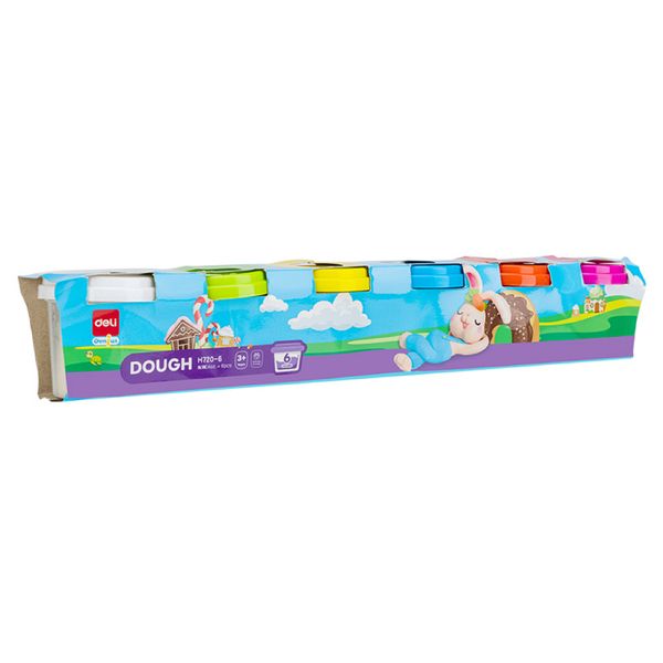 Deli Non-Toxic Dough 6 Colors Tub