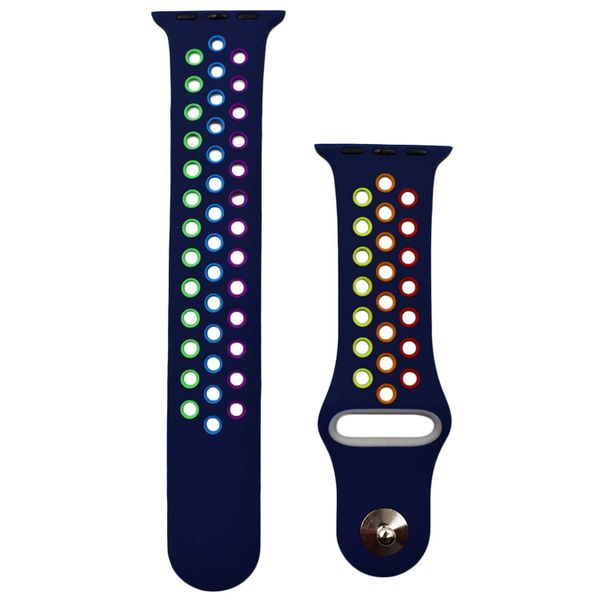38/40/41mm Extended rainbow Breathable Replacement Strap for Apple Watch