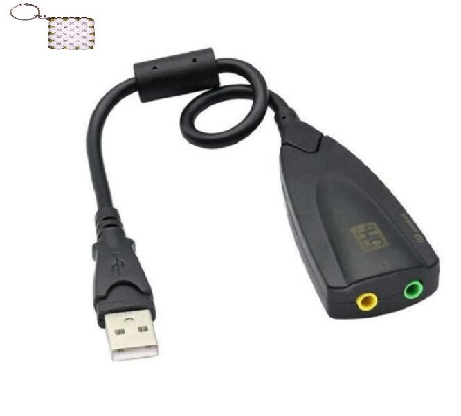 7.1 USB 5HV2 Sound Card+Key Holder
