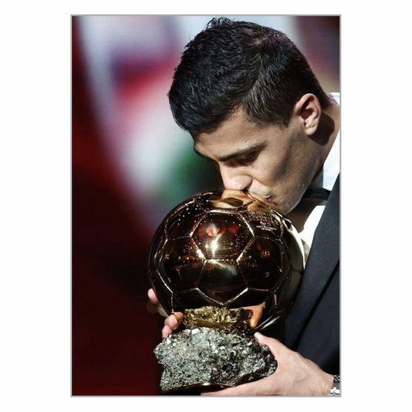 Rodri Kisses Ballon d'Or Poster - A1