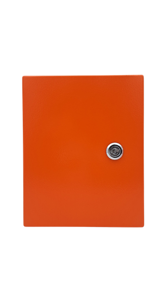 Waterproof Wall Mounted Enclosure Box Steel Orange 600x400x250mm