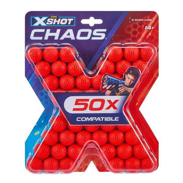 Zuru X-Shot Dart Ball Blaster-Chaos 50 Dart Balls Refill