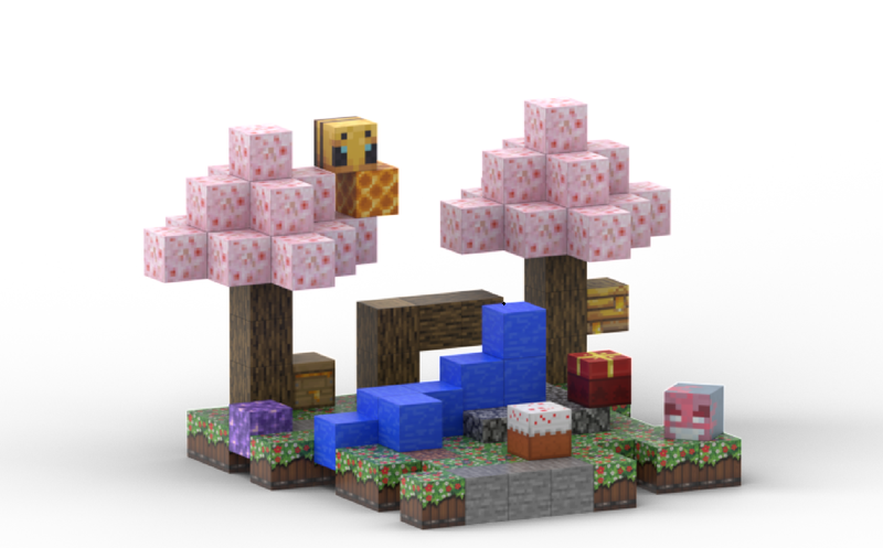 128 Piece Build Mine Magnet World Pixel Cube Blocks- Homely Nooks