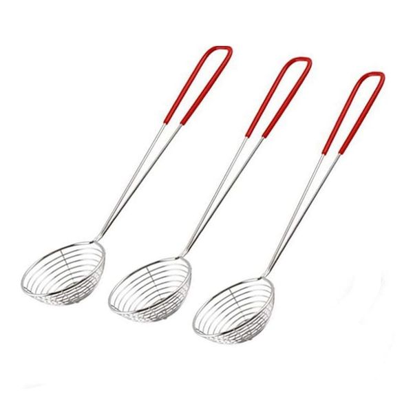 3 Pieces Kitchen Strainer Fondue, Stainless Steel Fondue Sieve