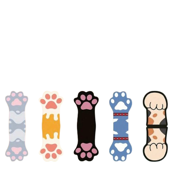 Bookmarks Magnetic Paw Print Design Pack Of 5