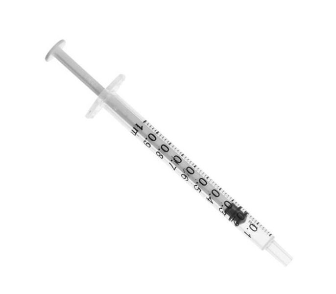 JJMD 1ml Luer Slip Disposable Syringe - Medicine Dropper - Box of 100