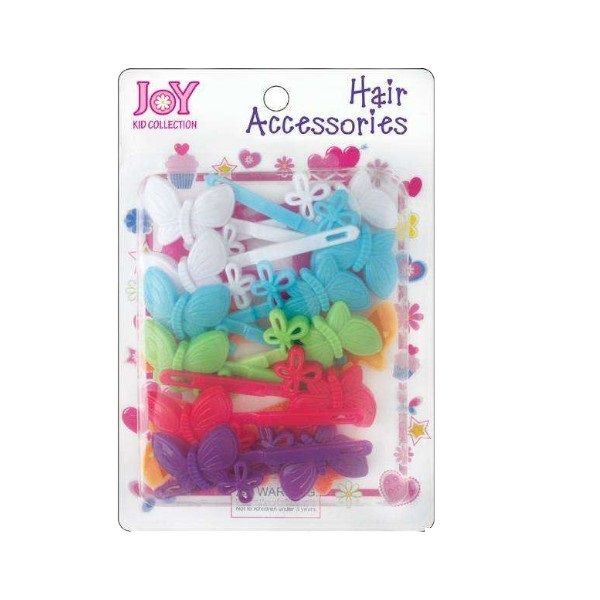 Joy - Assorted Butterfly Hair Barrettes x 5