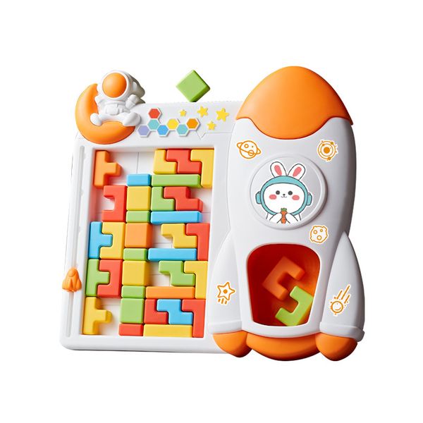 Olive Tree - Tetris Brain Teasers Space Rocket Educational Toy 40 Piece