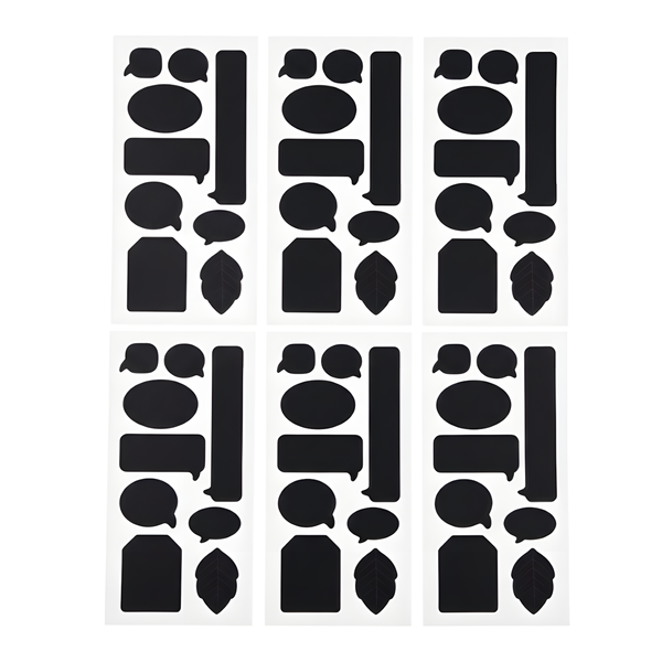 54 Self-Adhesive Blackboard Labels for Home Organization