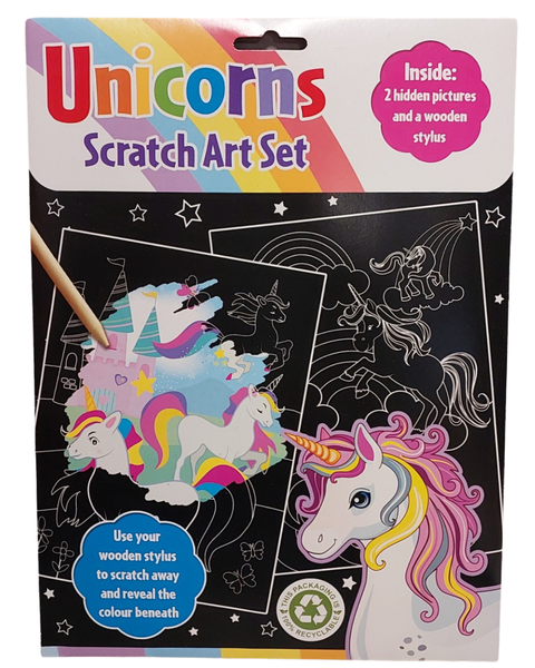 Unicorn Scratch Art