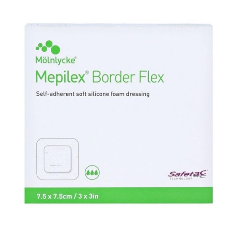 Mepilex Border Flex Wound Dressing 7.5X7.5cm (Box of 5) | Shop Today ...