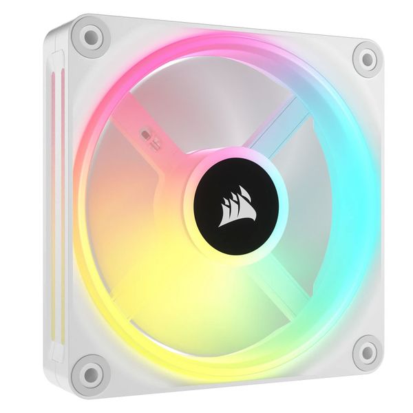 iCUE LINK QX120 RGB 120mm PWM PC Fan Expansion Kit - White