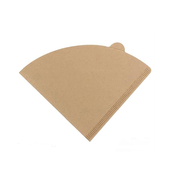 100-Piece Household Disposable Log Pulp Coffee V-Shaped Filter Paper