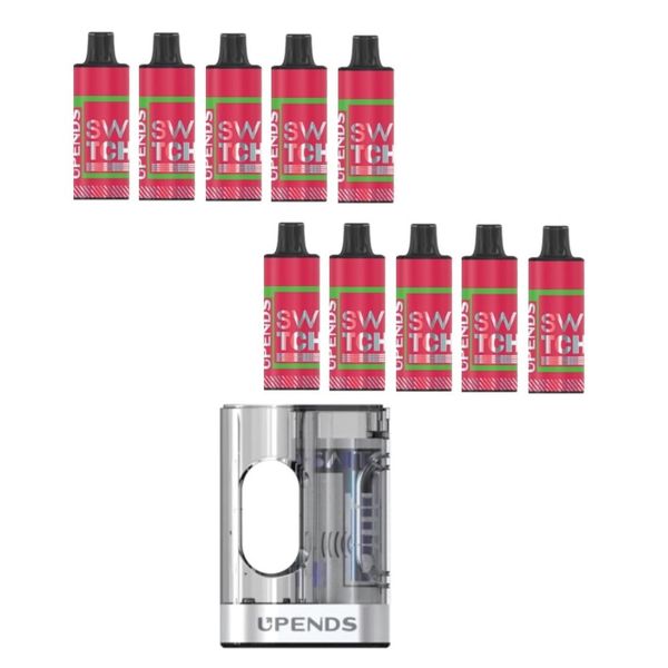 Upends Switch Disposable Vape Pods 50mg &amp; Battery-Strawberry Watermelon-10
