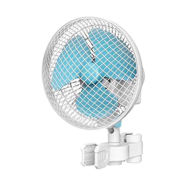 Oscillating Clip-On Fan 20watt 6" Grow Tent Fan 150mm 2-Speed