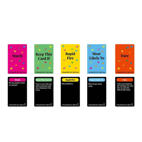 Unforgettable Date Night : Truth or Dare Cards for Couples &amp; Adult Parties