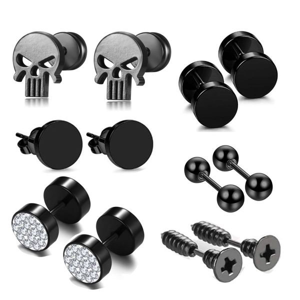 Stainless Steel Earring Set - 5+ Styles, Hypoallergenic