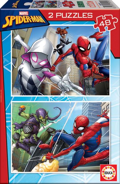 Educa Spider-Man (2x48pc) Cardboard Puzzle